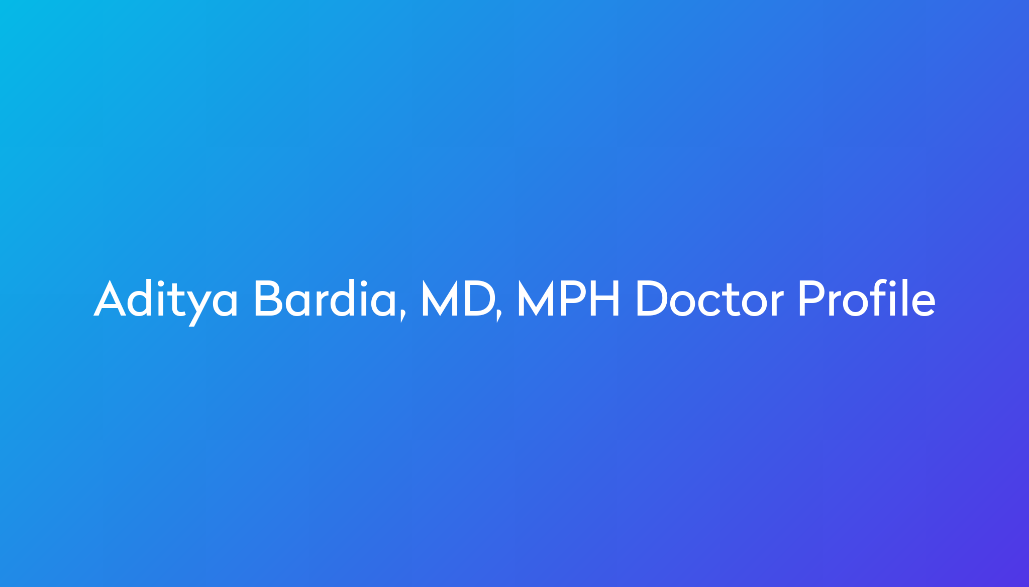 Aditya Bardia, MD, MPH specializes in Breast Cancer at Massachusetts ...