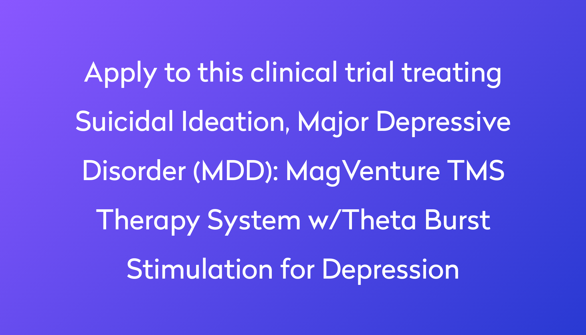 MagVenture TMS Therapy System w/Theta Burst Stimulation for Depression ...